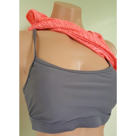 Go by Gossip pink gray blouson tankini set size L - Picture 2 of 5